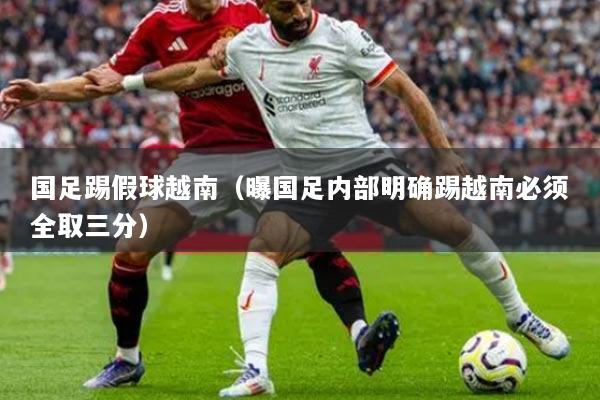 国足踢假球越南(曝国足内部明确踢越南必须全取三分)